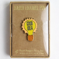 Good Idea Light Bulb Enamel Pin Peter Pauper Press
