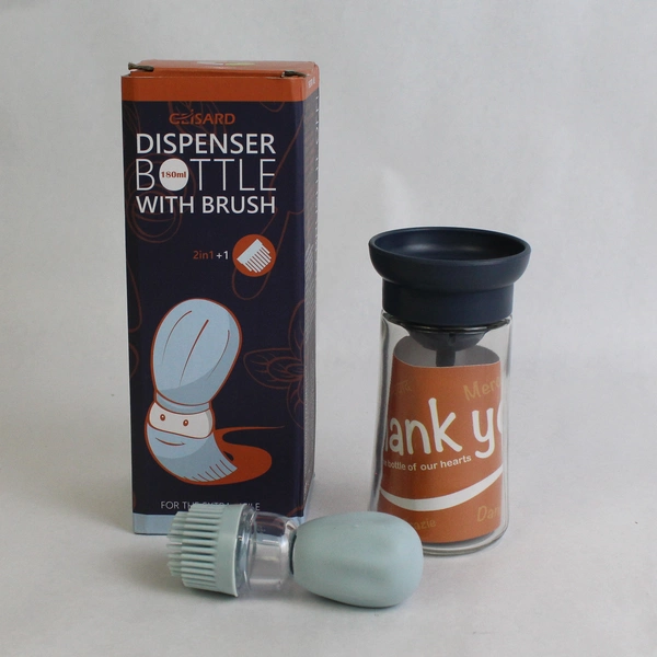 Geisard Oil Dispenser Bottle with Silicone Brush 2 in 1 +1 Blue 180 mL