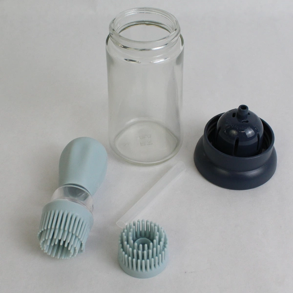 Geisard Oil Dispenser Bottle with Silicone Brush 2 in 1 +1 Blue 180 mL