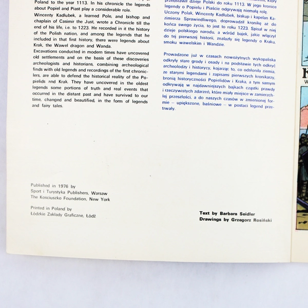 King Popiel And The Mice Text By Barbara Seidler (English/Polish, 1976, Comic)