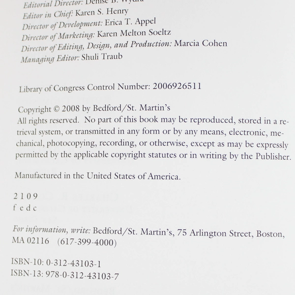 Sticks and Stones and Other Student Essays 2008 Paperback