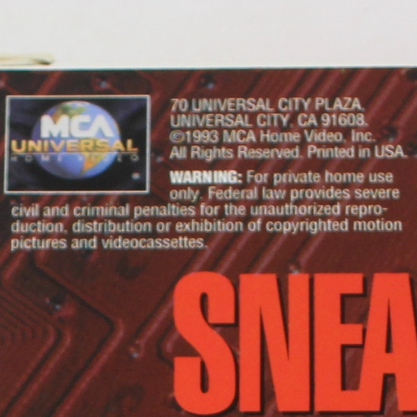 Sneakers VHS 1993 MCA Home Video Robert Redford Dan Akyroyd Mary McDonnell