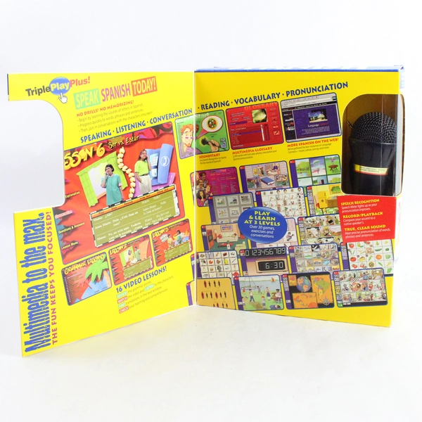 1997 Triple Play Plus Spanish Grammar Windows 95 3.1 CD-ROM Incomplete