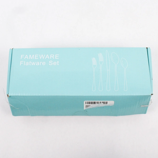 30 Piece Set Fameware Stainless Steel Flatware Satin Gold