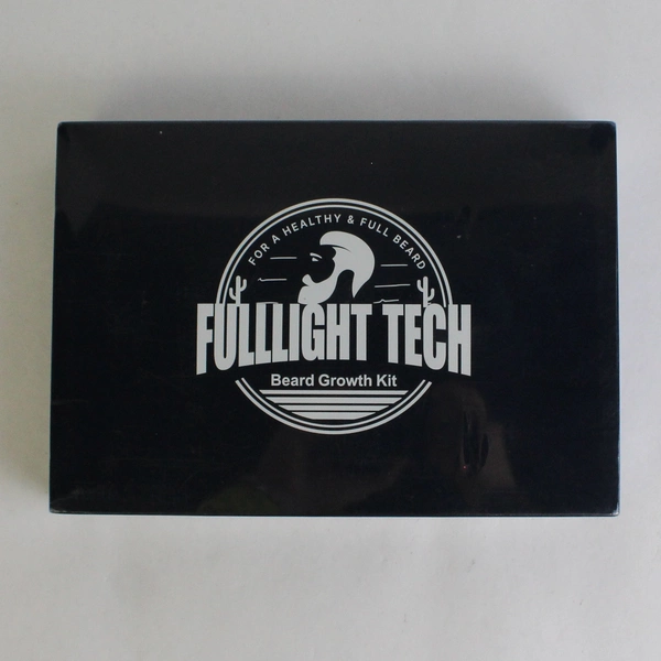 Fulllight Tech Beard Growth Kit Wash Oil Balm Comb Brush