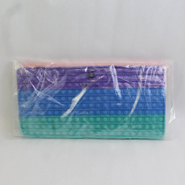 UimoKi 441 Jumbo Sensory Push Pop Mat Silicone Rainbow Fidget Toy 16 x 16 in