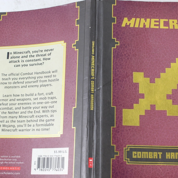 Minecraft Combat Handbook Scholastic 2014 Paperback Good Condition