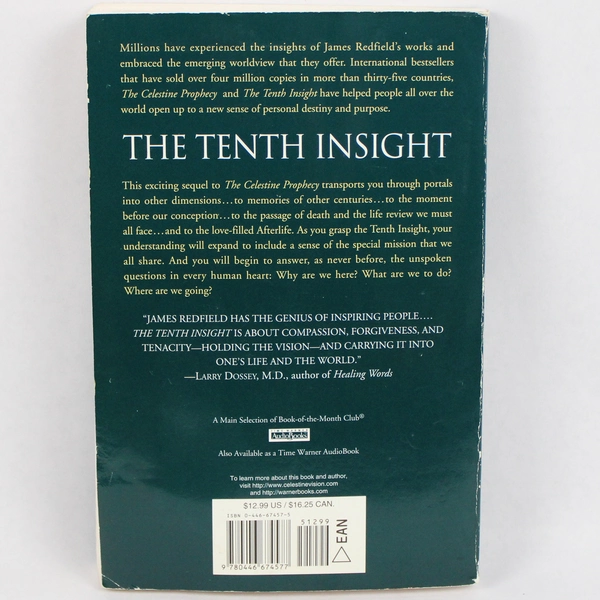 The Tenth Insight Holding the Vision by James Redfield 1998 Paperback