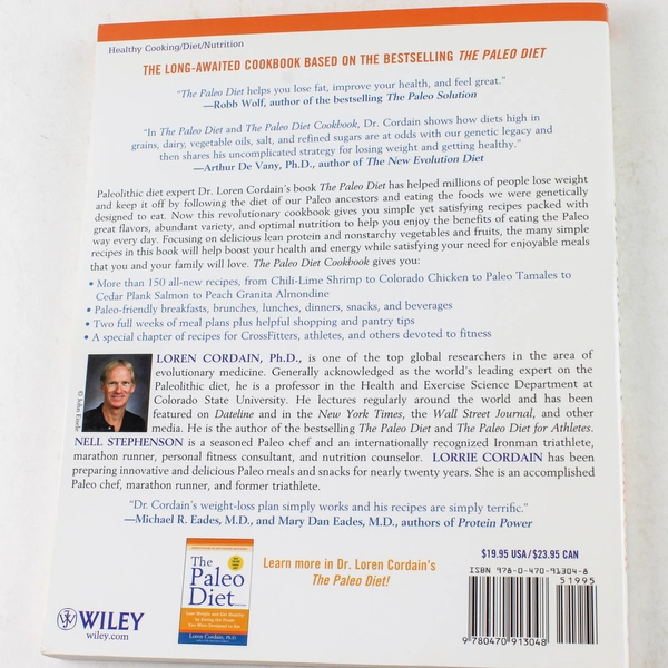 The Paleo Diet Cookbook by Loren Cordain & Nell Stephenson 2011 Paperback