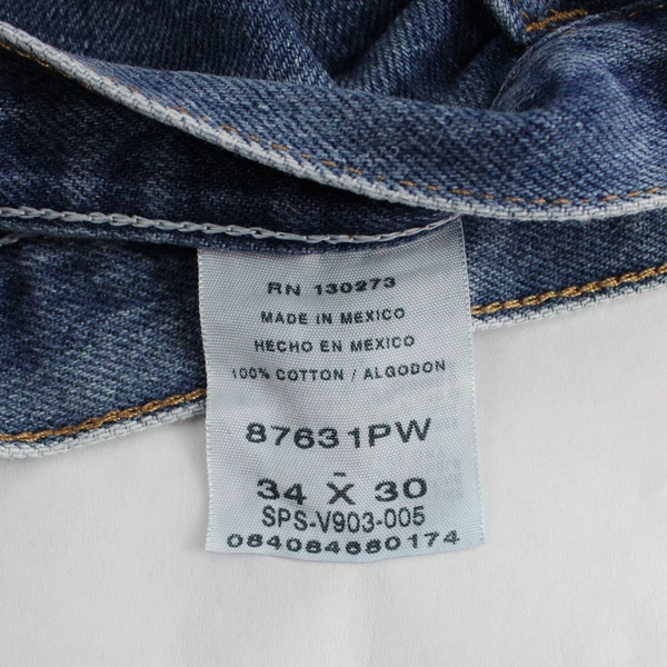 Rustler Medium Wash 100% Cotton Denim Jeans Men's Size 34 x 30