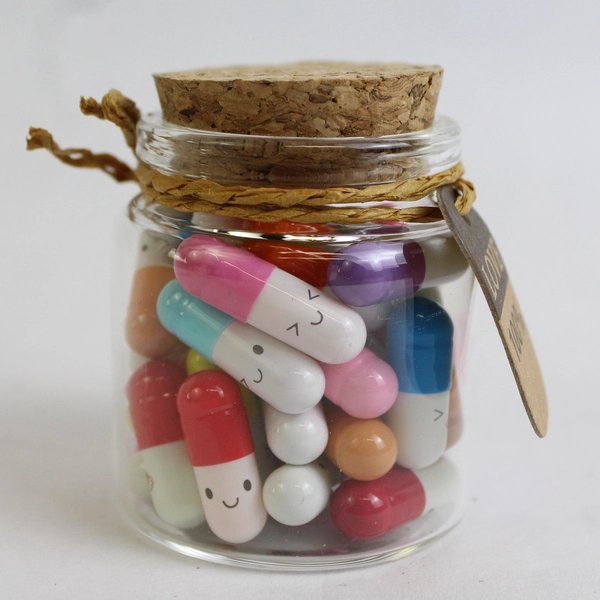 Formemory Capsule Letters, 25 pc Message in a Bottle w Cork