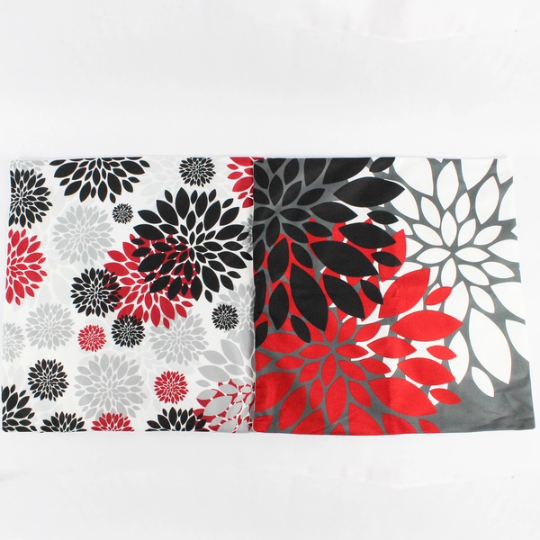 Pack of 4 Hanrunsi Square Pillow Covers 18"x18" Soft Decorative Assorted Prints