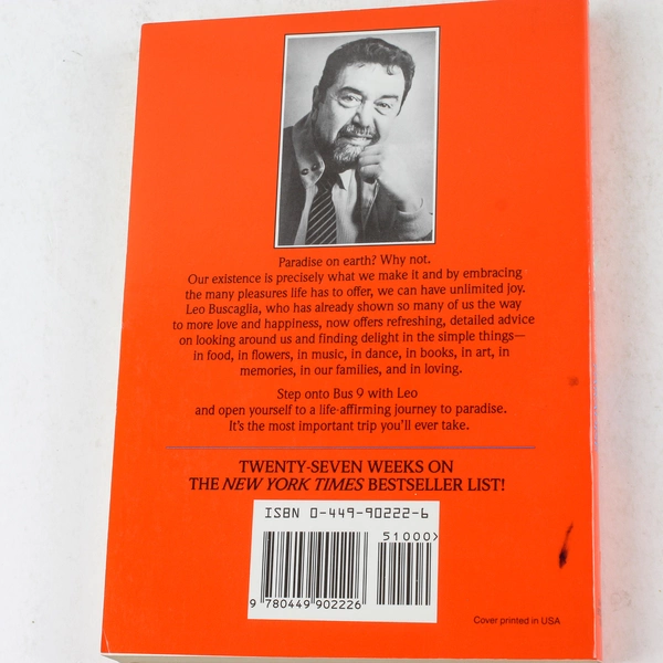 Bus Nine to Paradise by Leo Buscaglia 1987 Paperback - Good Condition