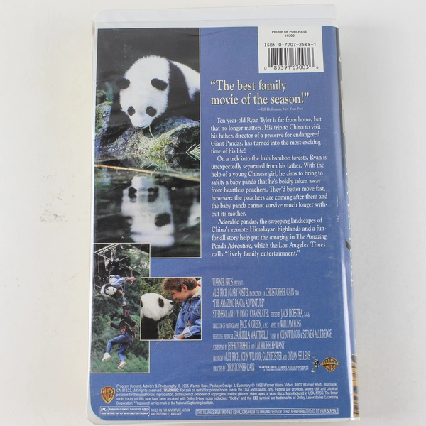 The Amazing Panda Adventure VHS 1996 Clam Shell Warner Brothers