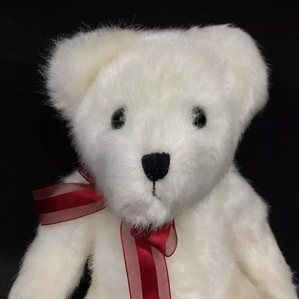 2006 Burton And Burton White Teddy Bear Plush Animal Toy 13 Inch