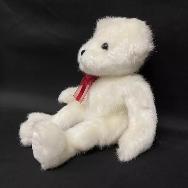2006 Burton And Burton White Teddy Bear Plush Animal Toy 13 Inch