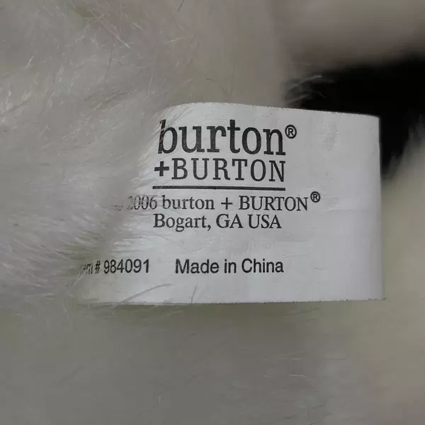 2006 Burton And Burton White Teddy Bear Plush Animal Toy 13 Inch