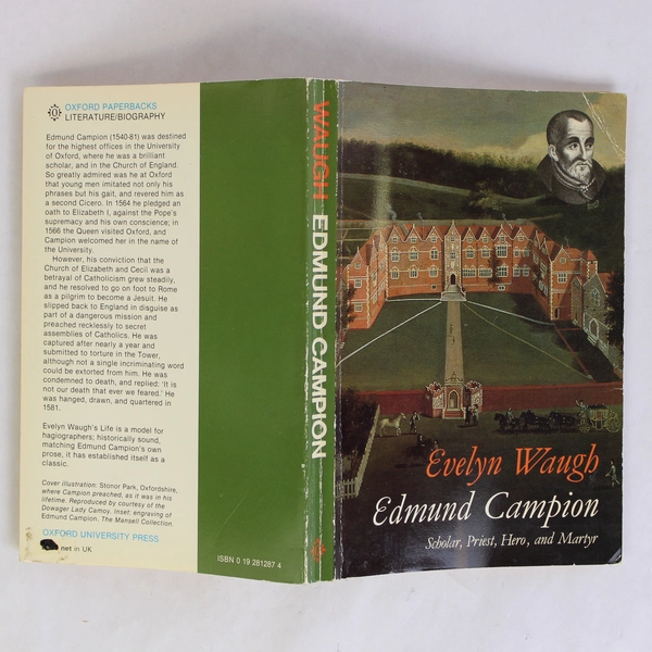 Vintage Edmund Campion by Evelyn Waugh Biography 1980 Paperback