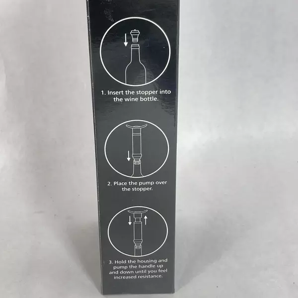 Drinks Connoisseurs Deluxe Wine Saver Vacuum Pump With Six Stoppers