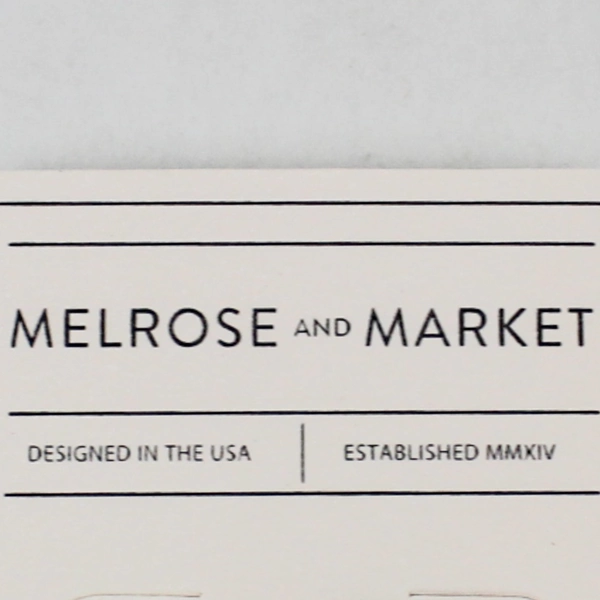 Melrose and Market Women's Dangle Earrings Black Gold Disc Pre-Owned