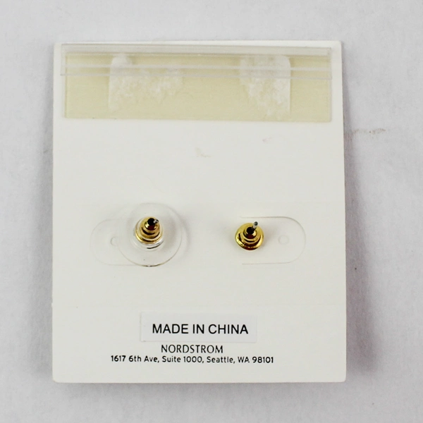 Melrose and Market Women's Dangle Earrings Black Gold Disc Pre-Owned