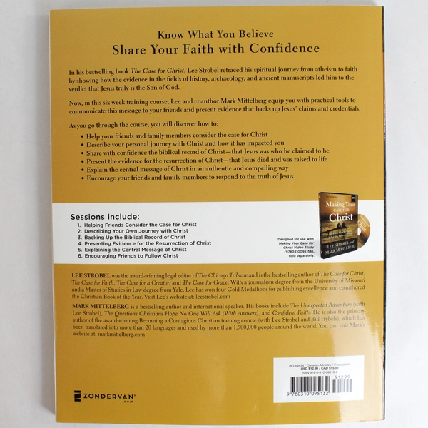 Making Your Case for Christ Study Guide By Lee Strobel & Mark Mittelberg 2018 PB