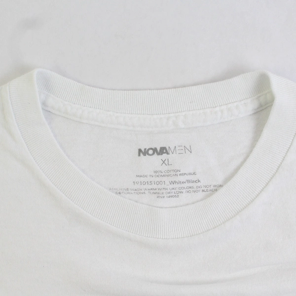 Fashion Nova Men's White Fresh Short Sleeves Crew Neck Pullover T Shirt Size XL