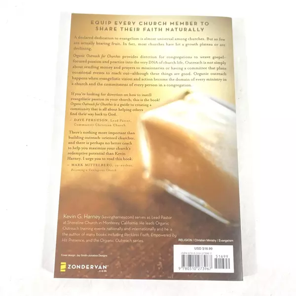 Organic Outreach for Churches by Kevin G. Harney 2011 Paperback Good