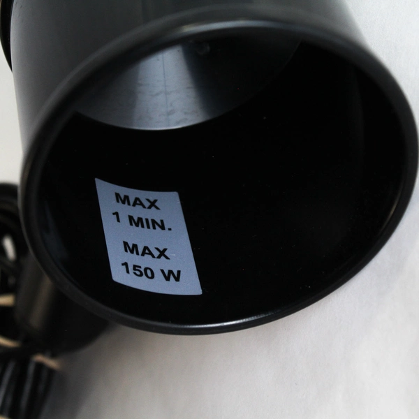 Hyla Black Corded Electric Spotlight 150 W No Bulb