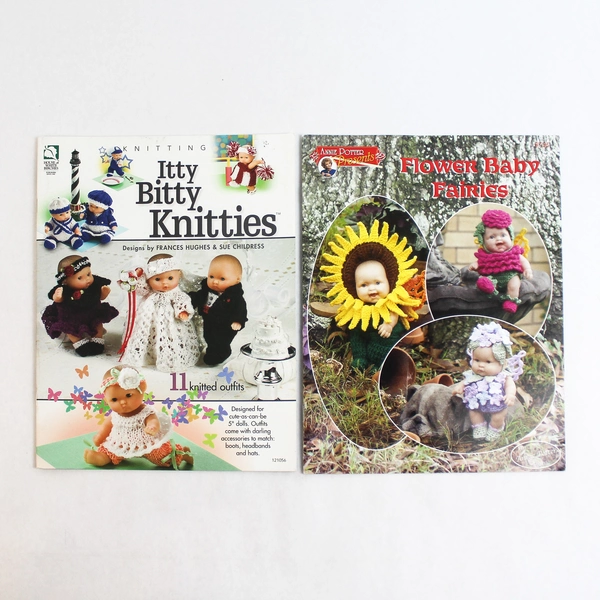 Lot Of 2 Knitting Pattern Books for Dolls 2002 And 2010