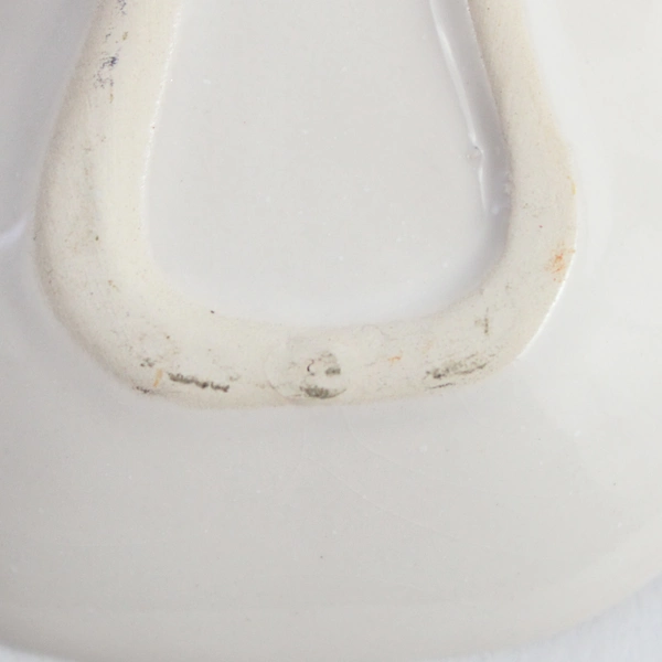 Greenbrier White With Gold Engagement Ring Accent Ceramic Trinket Jewelry Tray