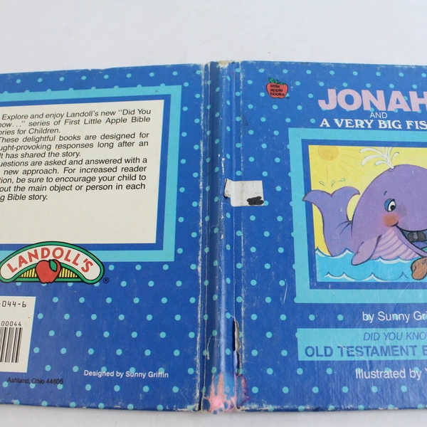 Jonah and A Very Big Fish Old Testament Children's Story Sunny Griffin 1993 HC