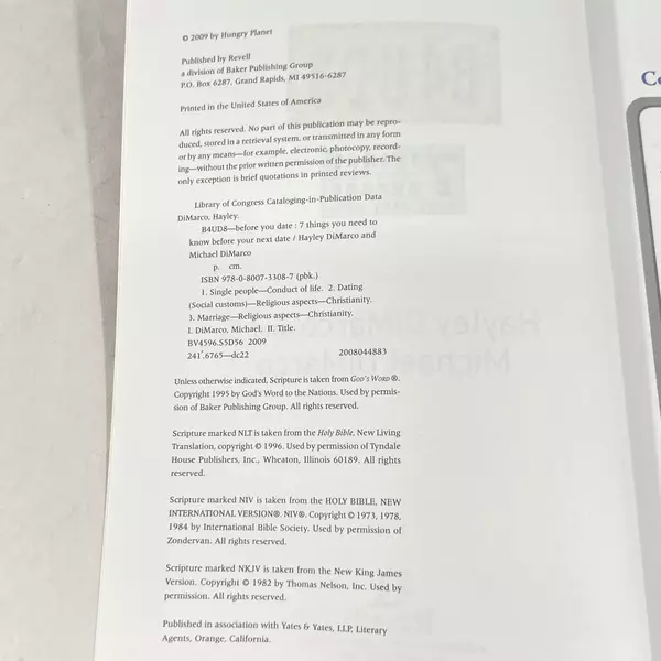 7 Things You Need to Know Before Your Next Date by DiMarco - Good Condition