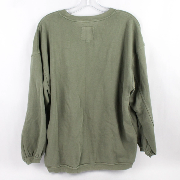 Aerie Solid Green Cotton Blend Sweatshirt Women's Size XS