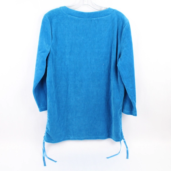 Erika Bedazzled Studded 3/4-Sleeve Top Women's Size Medium