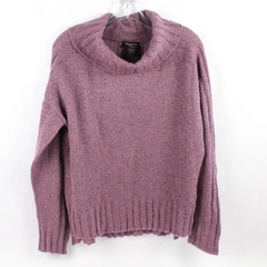 Hooked Up Lavender Purple Cowl Neck Sweater Women's Size Large