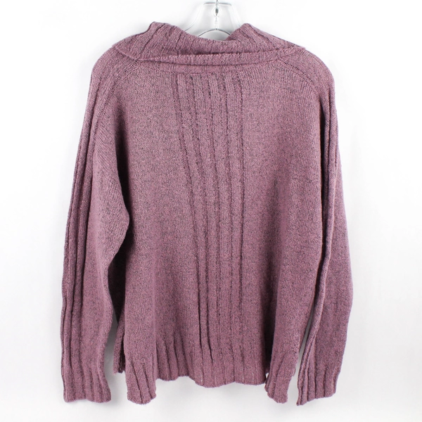 Hooked Up Lavender Purple Cowl Neck Sweater Women's Size Large