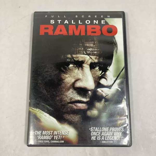 Rambo DVD 2008 Full Screen Lionsgate Sylvester Stallone - Pre-Owned