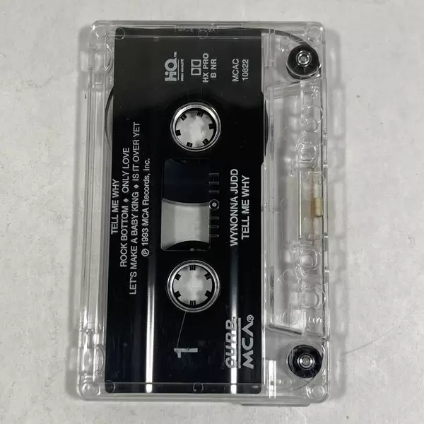 Wynonna Judd "Tell Me Why" Cassette 1993 Curb MCA Pre-Owned As Is
