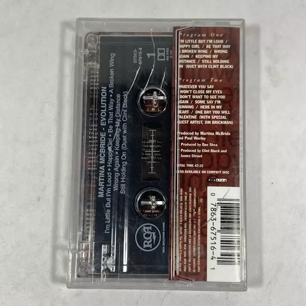Martina McBride Evolution Cassette 1997 RCA Good Condition Untested