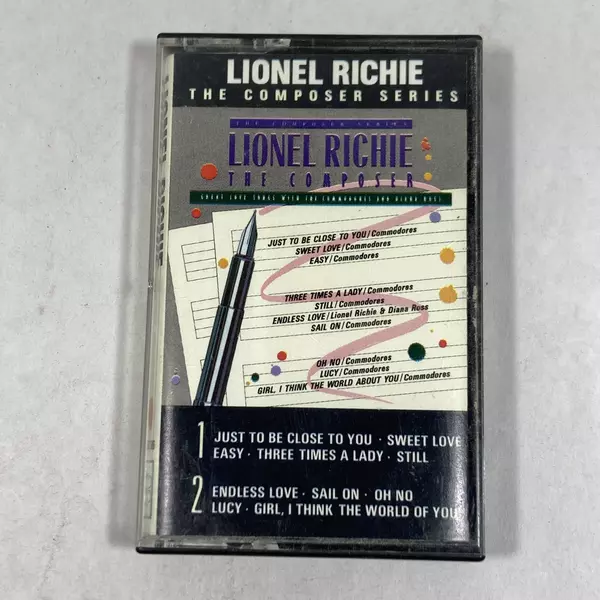 Lionel Richie The Composer Series Cassette 1975 Motown - Good Condition
