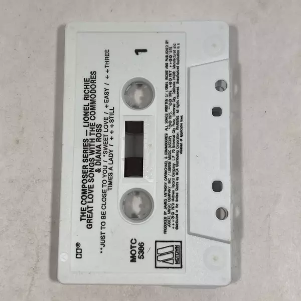 Lionel Richie The Composer Series Cassette 1975 Motown - Good Condition