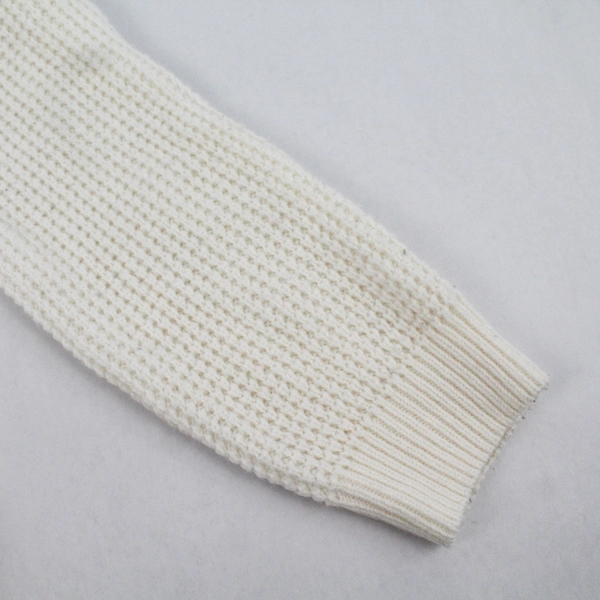 Dip White Waffle Knit Sweater Women's Size 1X