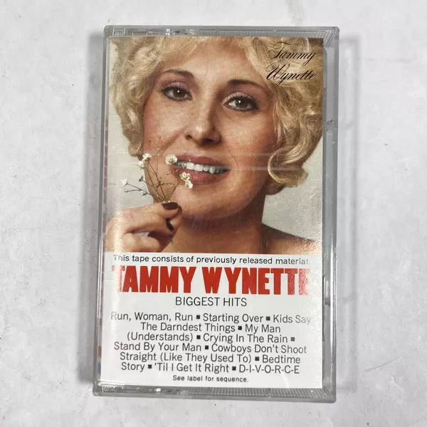 Tammy Wynette Biggest Hits Cassette 1990 Epic Records - Pre-Owned