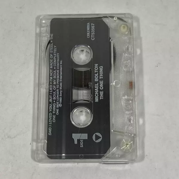 Michael Bolton The One Thing Cassette Tape 1993 Columbia Pre-Owned