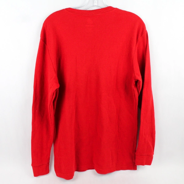 Dec. 25th Let's Get Blitzen Red Christmas Pajama Shirt Men's Large