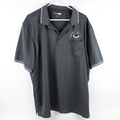 Cornerstone Embroidered Gray US Air Force Polo Shirt Men's 2XL