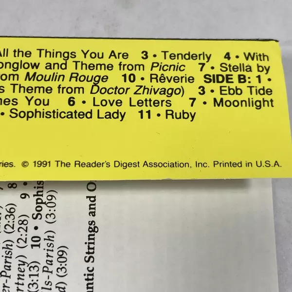 Stardust Moods Romantic Strings Cassette 1991 Reader's Digest Good Condition