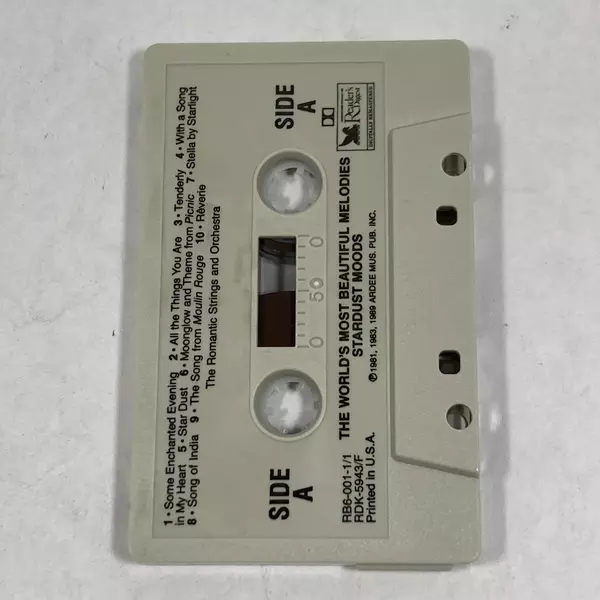 Stardust Moods Romantic Strings Cassette 1991 Reader's Digest Good Condition