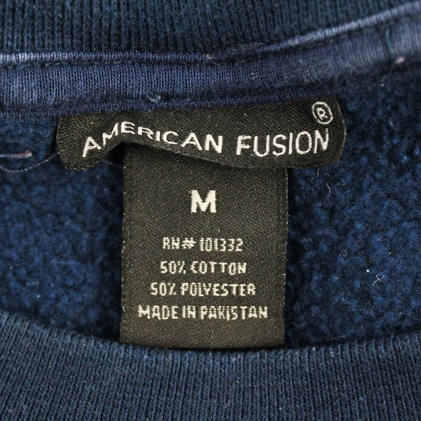 American Fusion Navy Blue Sweatshirt Men's Size Medium